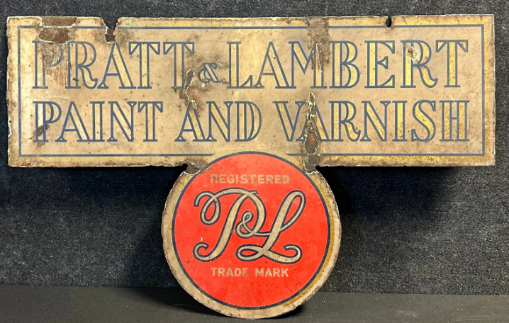Pratt & Lambert Paint and Varnish DST Hanging Sign