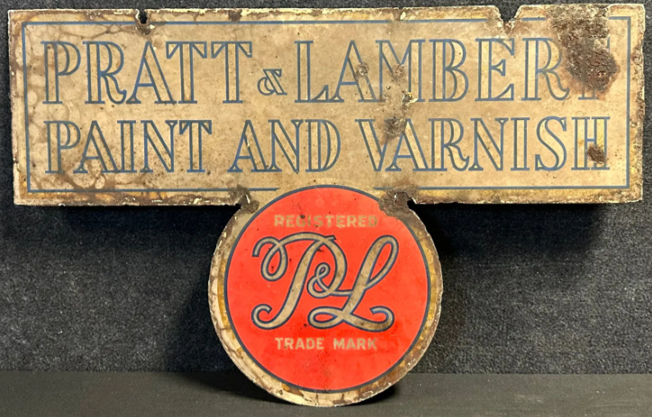 Pratt & Lambert Paint and Varnish DST Hanging Sign