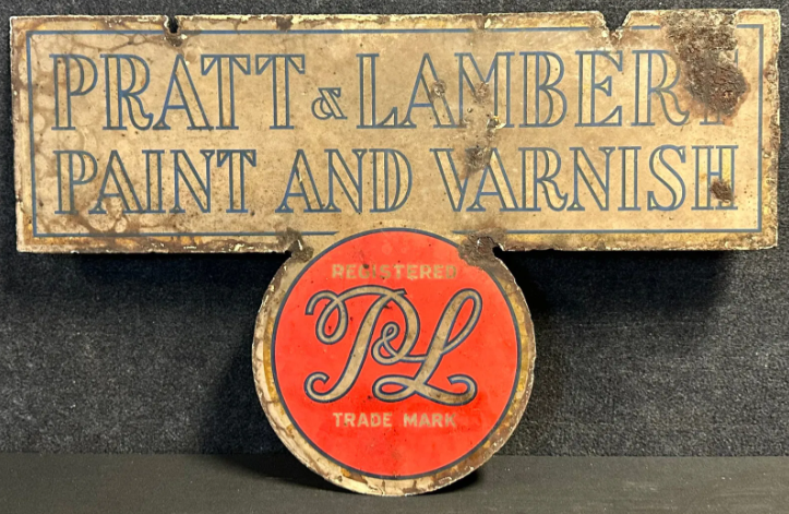 Pratt & Lambert Paint and Varnish DST Hanging Sign