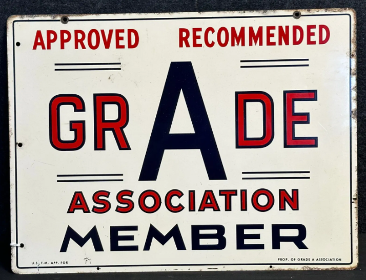 GRADE A Association Member Approved Recommended DST Sign