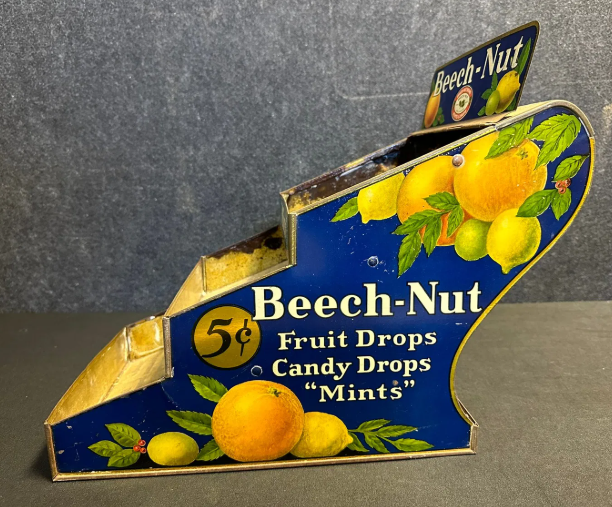Beech-Nut Fruit Candy Drops Mints SST Litho Counter-Top Store Display