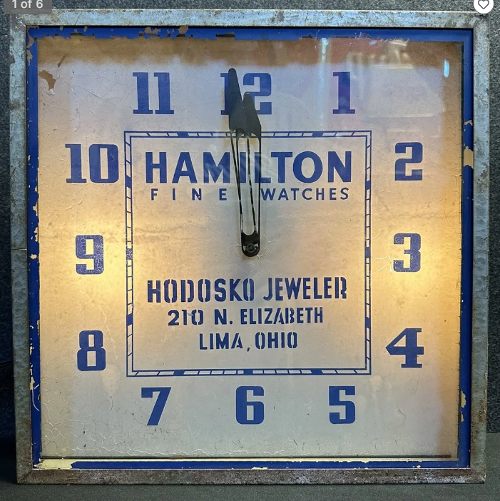 Hamilton Fine Watches Lima Ohio Hodosko Jeweler Lighted Clock