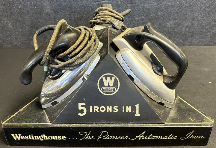 Westinghouse 5 Irons In 1 Triangular SST Litho Store Display