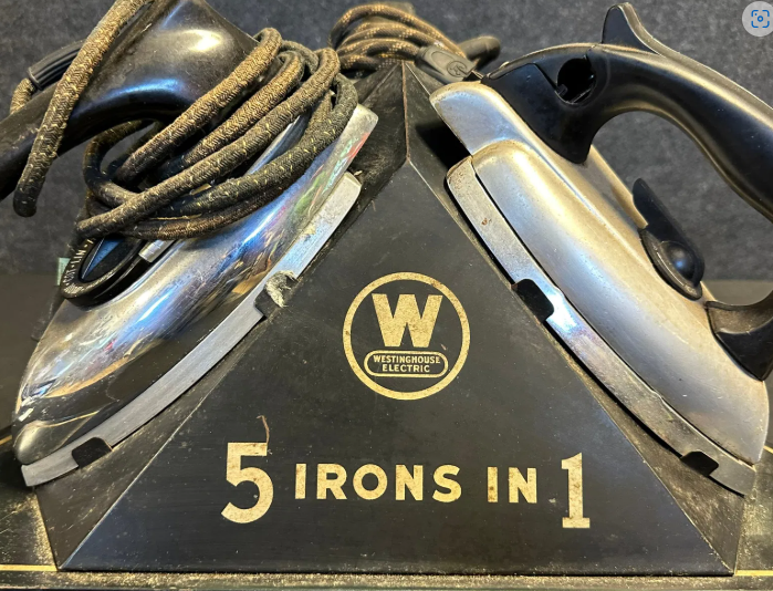 Westinghouse 5 Irons In 1 Triangular SST Litho Store Display
