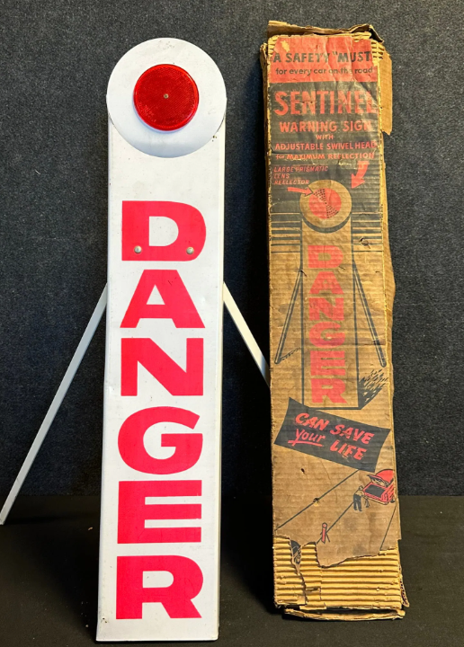 DANGER Sentinel Warning Sign with Original Box