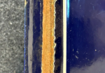 Western Union Here DSP Cobalt Blue Flange Sign