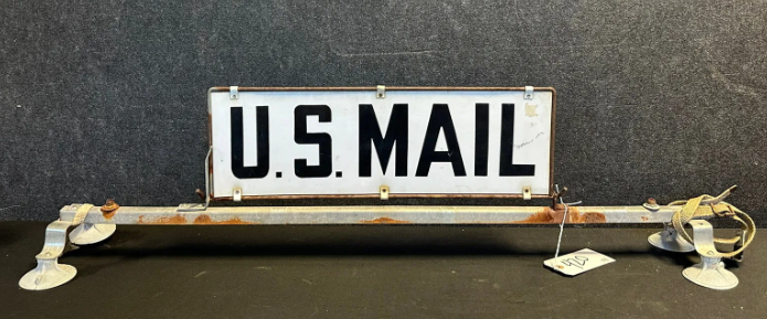 US MAIL DST Car Delivery Driver Sign with Bracket