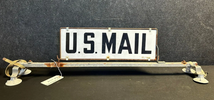US MAIL DST Car Delivery Driver Sign with Bracket