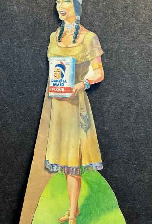 Dakota Maid Flour Cardboard Easel Back Sign