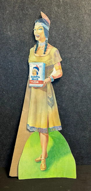 Dakota Maid Flour Cardboard Easel Back Sign