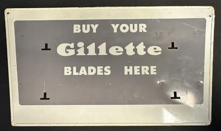 Buy Gillette Blades DST Display Sign