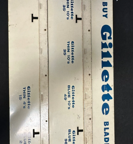 Buy Gillette Blades DST Display Sign