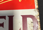 Chesterfield Cigarettes Single Sided Painted Metal Embossed Advertising Sign