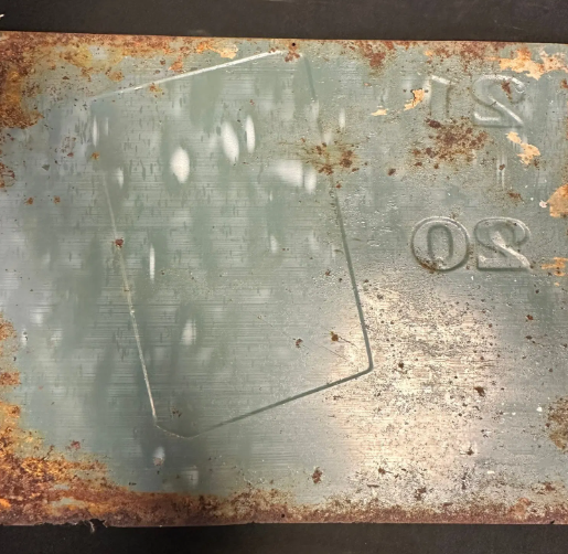 Chesterfield Cigarettes Single Sided Painted Metal Embossed Advertising Sign