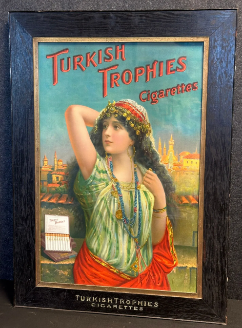 Turkish Trophies Cigarettes Framed Lithograph