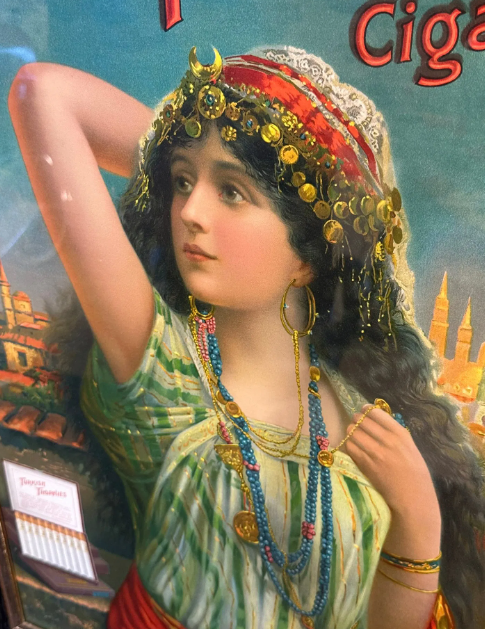 Turkish Trophies Cigarettes Framed Lithograph