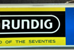 Grundig Sound of the Seventies Lighted Double-Sided Plastic Light Up Sign