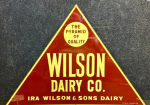 Ira Wilson & Sons Dairy Pyramid of Quality SST Milk Sign