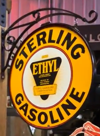 Sterling Gasoline with Ethyl DSP 30 Inch Sign