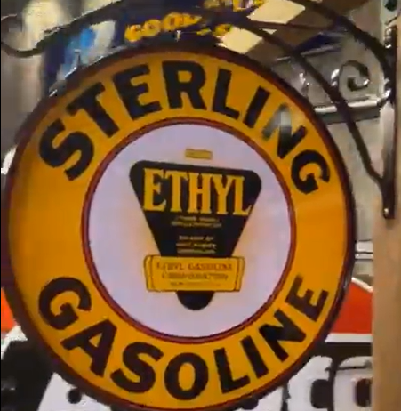 Sterling Gasoline with Ethyl DSP 30 Inch Sign