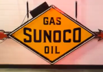 Sunoco Gas Oil SSP Neon Sign with Original SSP Neon Arrows