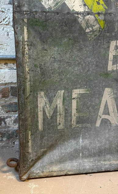 Riverdale Tavern Beer & Wines Meals and Rooms Michigan Hanging DST Sign