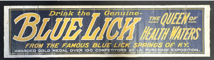 Blue Lick the Queen of Health Waters – Springs of Kentucky Canvas Banner