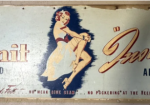 Dull Knit Inside Out All Silk Crepe Full Fashioned Double Sided Masonite Sign