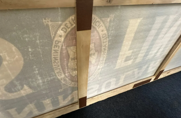 Peninsular Paint & Varnish Co Detroit Michigan Canvas Banner Sign