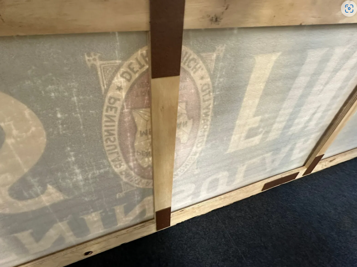 Peninsular Paint & Varnish Co Detroit Michigan Canvas Banner Sign