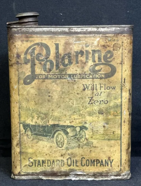 Polarine Slim 1 Gallon Standard Motor Oil 1920s Can