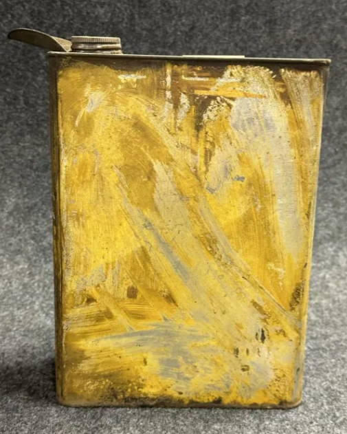 One Gallon Slim High Grade Paraffine Motor Oil Can