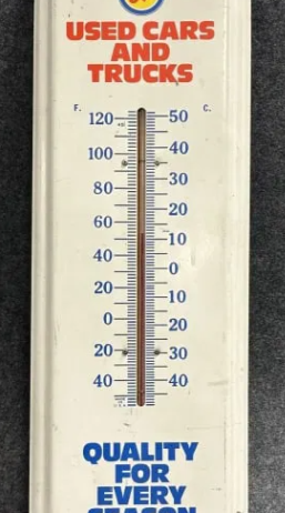 Ok Chevrolet Used Cars & Trucks 1950s SST Tube Thermometer