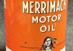 Merrimack Farmers Exchange 10 Quart Round Motor Oil Can Concord NH