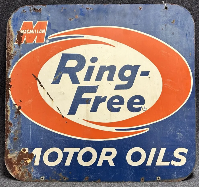 MacMillan Ring Free Motor Oil DST Sign