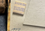 Peters True Blues Tin Over Cardboard New Old Stock Sign with Box
