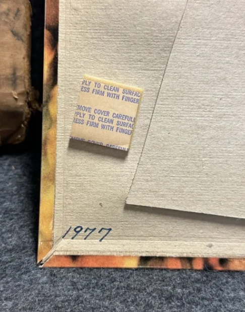 Peters True Blues Tin Over Cardboard New Old Stock Sign with Box