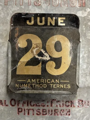 American Sheet & Tin Plate Apollo Best Bloom Pittsburgh Calendar SST Sign