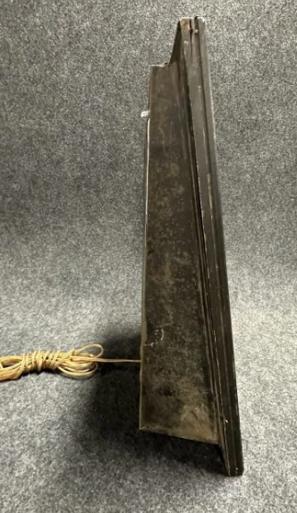 Pagoda Ham Lighted Glass Metal & Wood Countertop Display Sign