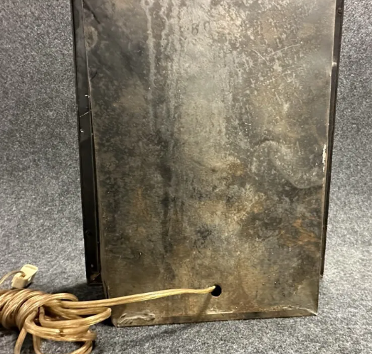 Pagoda Ham Lighted Glass Metal & Wood Countertop Display Sign