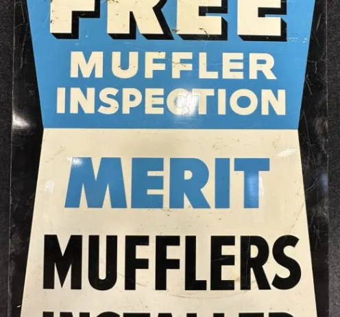 Free Muffler Inspection DST Merit Mufflers Sign