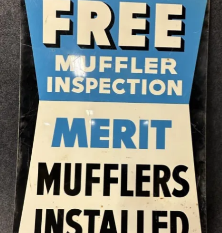 Free Muffler Inspection DST Merit Mufflers Sign