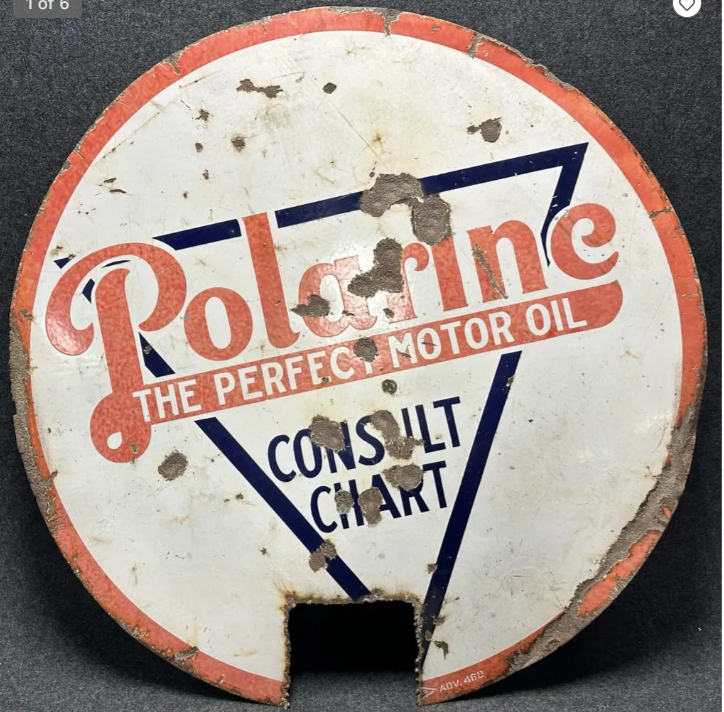 Polarine Motor Oil SSP 42″ Sign