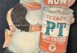 Texaco PT Anti-Freeze Cardboard Sign