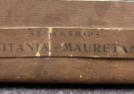 Cunard Line Lusitania Mauretania Cardboard Lithograph Sign
