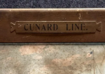 Cunard Line Lusitania Mauretania Cardboard Lithograph Sign