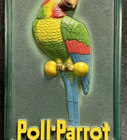 Poll Parrott Shoes for Boys & Girls Plastic Vacuform Countertop Display Sign