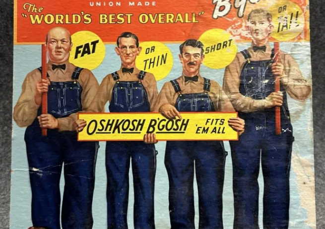 Oshkosh B’Gosh World’s Best Overall Cardboard Easel Back Sign