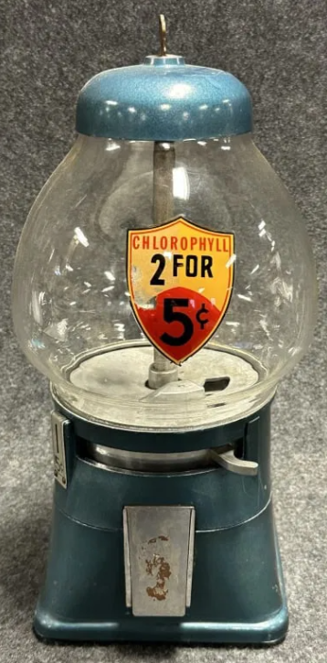 Chlorophyll Gumball Machine 5 Cents