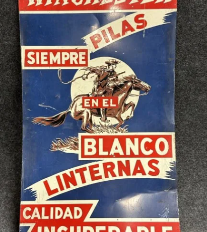Winchester Flashlight Batteries SST Spanish Sign